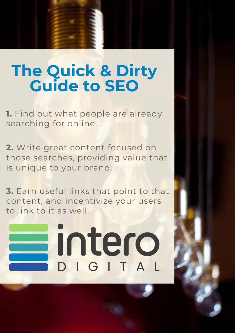 The Quick & Dirty Guide to SEO