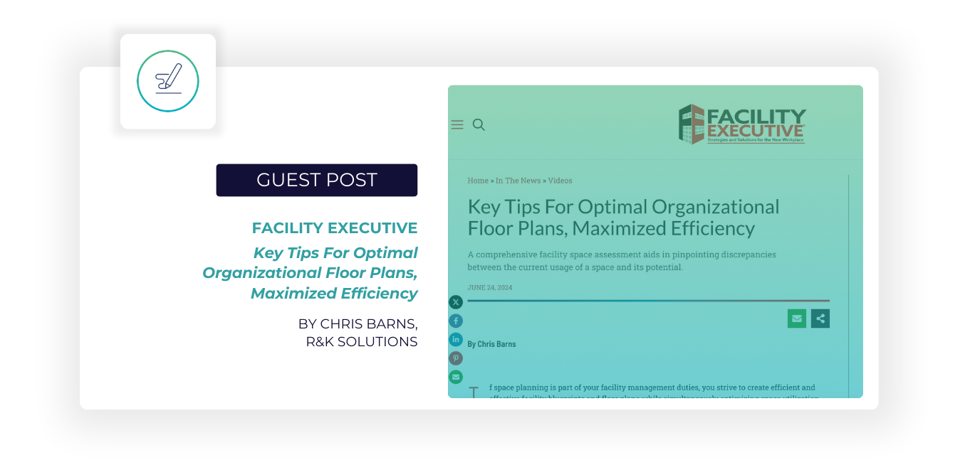 R&K Solutions published in Facility Executive